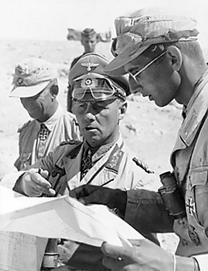 Rommel with his aides