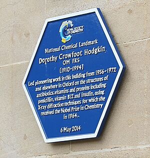 Royal Society of Chemistry plaque Dorothy Hodgkin