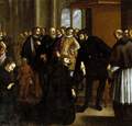 Saint Francis Xavier taking leave of King John III (1635) - José Avelar Rebelo