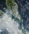 Satellite picture of Malayan Peninsular and Sumatra (extracted)
