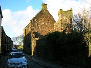 Seagate Castle and street from the East, Irvine