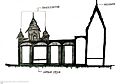 Section of temple