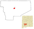 Sierra County New Mexico Incorporated and Unincorporated areas Truth or Consequences Highlighted