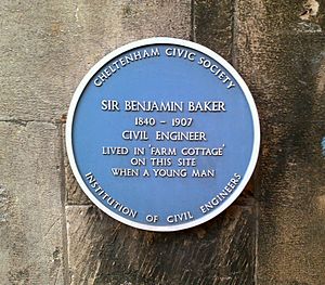 Sir Benjamin Baker Blue Plaque Cheltenham