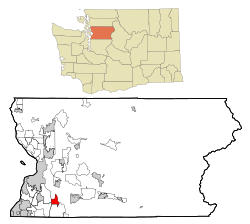 Location of Cathcart in Snohomish County