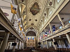 St. Louis Cathedral, New Orleans Nave, Sanctuary and Frescos