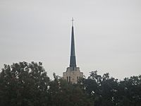 Steeple of Abiding Presence Chapel at TLU in Seguin, TX IMG 8150