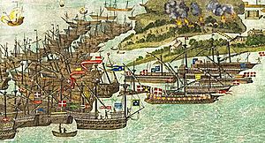 The French fleet attacks Bembridge