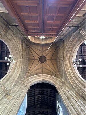 Tower vault - St Margaret's Church, Leicester (edited)