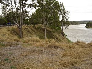 View of Brisbane River from Richardson Park at Goodna