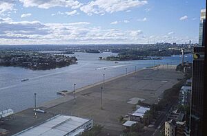 View over Barangaroo from Westpac office - 2009
