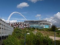 Wembley Stadium with LDO car park
