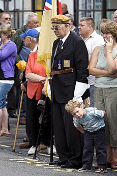 Wootton Bassett repatriation guard, 28 June 2009