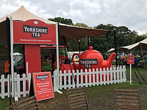 Yorkshire Tea area at the Stray Harrogate (geograph 6281833)