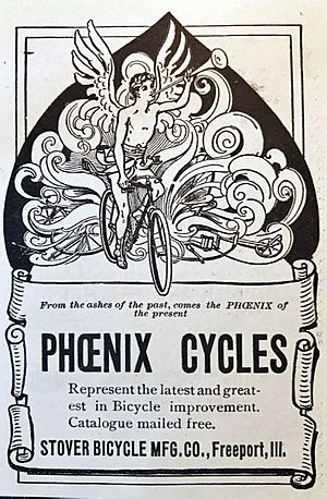 1898 Stover Bicycle Manufacturing Company Phoenix Cycle ad