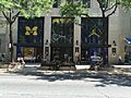20160829 Michigan Wolverines and Jumpman logo at Nike Flagship store before opening weekend