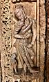8th century couple embraced and mouth kissing at Tivara Deva temple, she stands on his feet, Sirpur monuments Chhattisgarh India