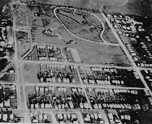 Aerial view of New Farm showing New Farm Park, ca. 1925 (6837782872)