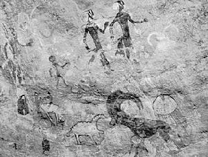 African cave paintings