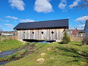 Barn Yard Covered Bridge exterior, Ellington CT