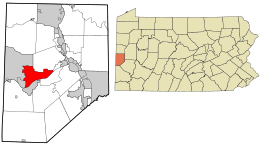 Location in Beaver County and the U.S. state of Pennsylvania.