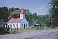 Bernard M. Baruch, Negro quarters, with church, Hobcaw Plantation, residence in (Georgetown County, South Carolina) 5a31128r