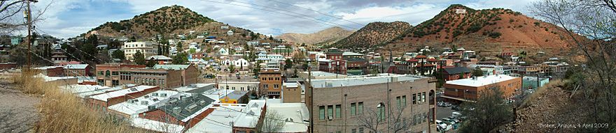 Panorama of Bisbee in 2009