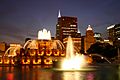 Buckingham Fountain in Chicago at night