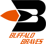 Buffalo Braves (black and orange varient) logo
