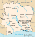 Côte d'Ivoire map