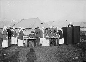 Canadian nurses voting 1917