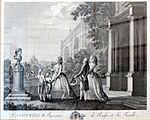 Catherine II with her family (engraving)
