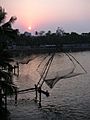 Chinese fishing net at kollam
