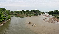 Confluence of the Arkansas River and Fountain Creek.JPG