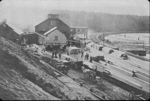 Connecticut River Lumber Company mills on Log Pond Cove, c. 1890