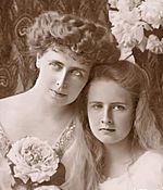 Crown Princess Marie of Romania with her daughter Elisabeth