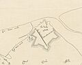 De Gomme map of Portsmouth 1668 (detail)