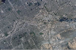 Denver Colorado from space