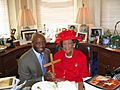 Dr. Dorothy I. Height with Calvin Earl