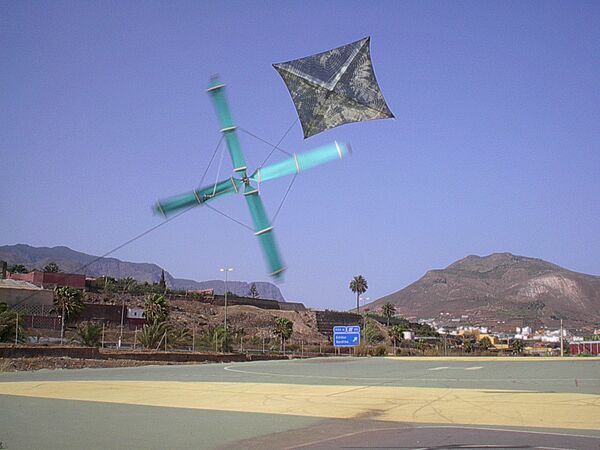 Drachen mit Windgenerator 1