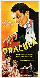 Dracula (Universal Pictures 1947 reissue poster - three sheet)