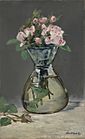 Edouard Manet Moss Roses in a Vase