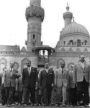Egyptian officials at al-Azhar, 1959