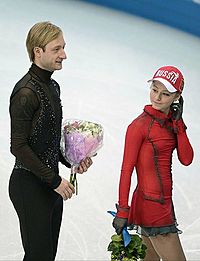 Evgeni Plushenko and Julia Lipnitskaia Olympics 2014
