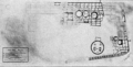 Excavation map of Chetro Ketl by Florence M. Hawley (1934)