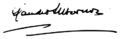 Firma de Claudio Sánchez-Albornoz