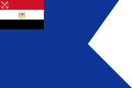 Flag of an Egyptian Navy rear admiral.svg