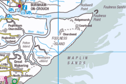 Foulness Island map