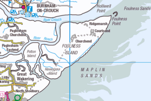 Foulness Island map