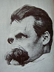 Friedrich Nietzsche drawn by Hans Olde